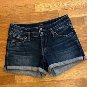 Silver Jeans Co Dark Wash Jean Shorts